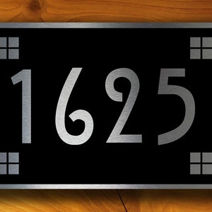 CRAFTSMAN ADDRESS SIGN, Outdoor Address Signs, Craftsman Address Plaque, Craftsman Outdoor Address Sign, Address Plaque, Door Numbers, Plate
