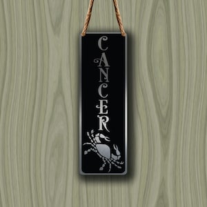 CANCER ZODIAC SIGN Wall Art Sign, Cancer Wall Plaque, Cancer Hanging Plaque, Cancer Star Sign, Cancer Star Sign Art, Zodiac Cancer , Cancer