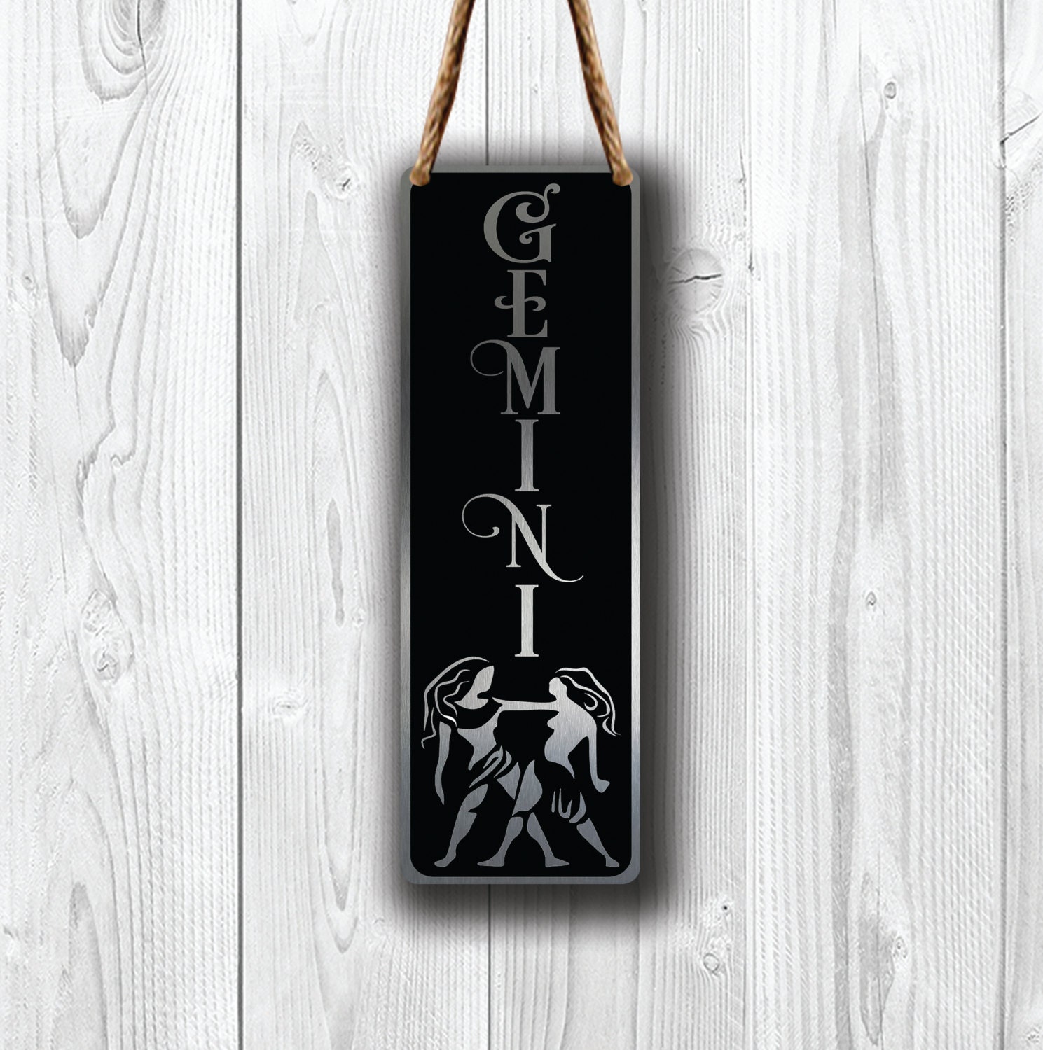 GEMINI ZODIAC SIGN Wall Art Sign Gemini Wall Plaque Gemini Etsy