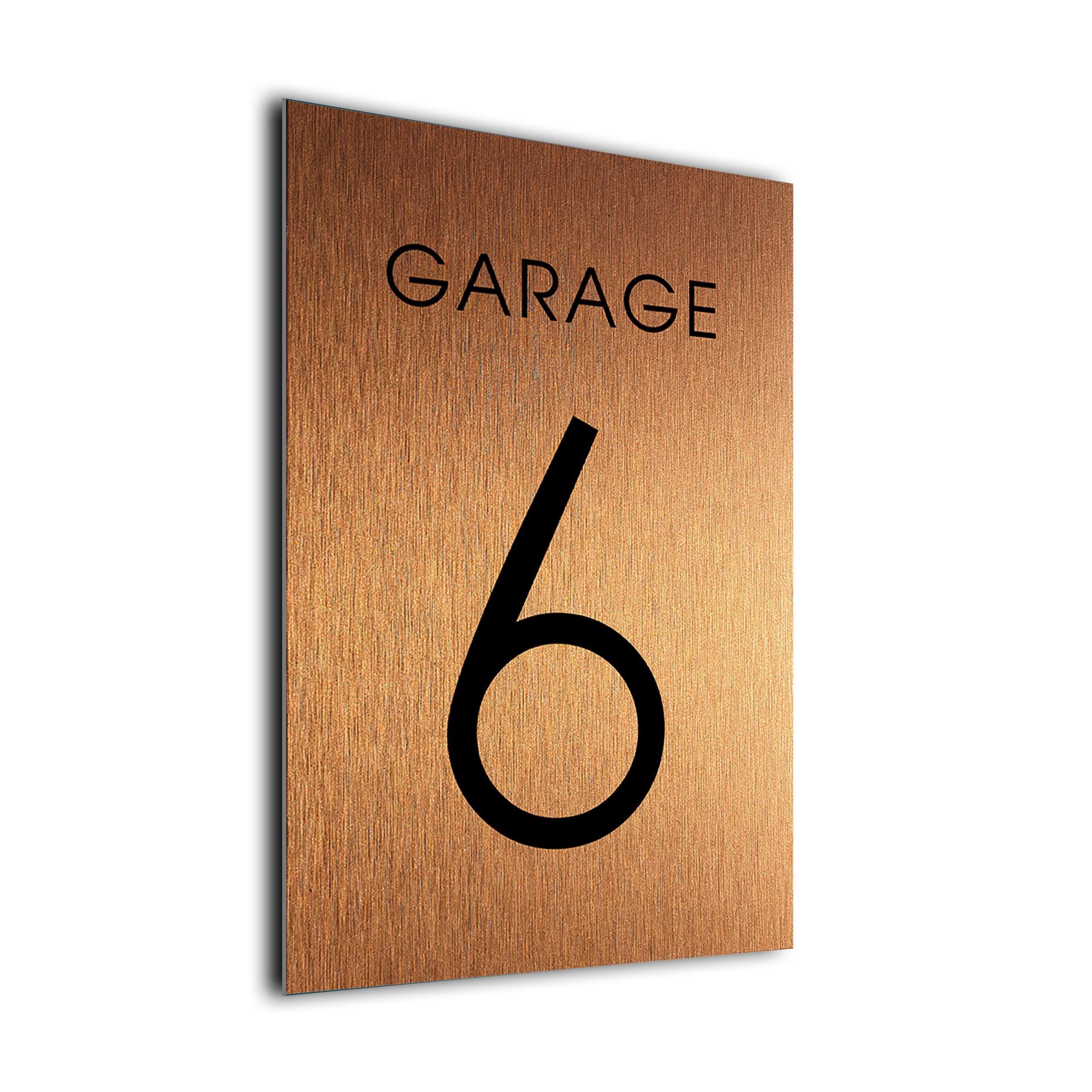 Modern Metal Garage Number Sign: Weatherproof Outdoor Plaque - Etsy