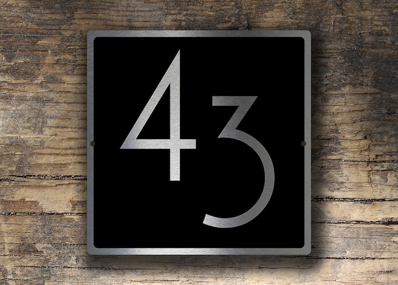 HOUSE NUMBERS MODERN, Outdoor House Sign, Custom House Numbers, House Numbers, Modern House Numbers, House Number Sign, house number Plaque image 2