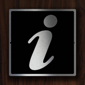 CARTELLO INFORMATIVO, Cartello informativo moderno, Cartello personalizzato, Nero Argento, Cartelli, Cartelli per ufficio, Cartelli per hotel, Cartelli aziendali, Cartelli informativi