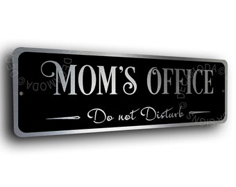 MOMS OFFICE, Moms Office Door sign, Moms Office Door, Moms Office, Personalized Office Door Sign, Mom, Office Door Plaque, Office Door Sign