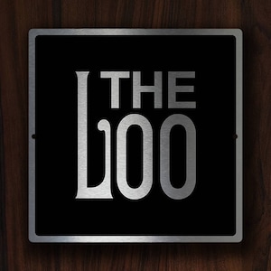 THE LOO SIGN, Cartello per bagni moderni, Cartelli per bagni personalizzati, Numeri civici, Cartelli per bagni moderni, Cartelli aziendali moderni, Cartelli per uffici, The Loo