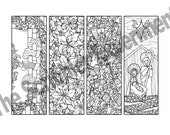 DIGITAL DOWNLOAD Christmas Coloring Bookmarks, Printable Holiday Bookmarks, Printable Holiday, Coloring Pages, Christmas Tree Download