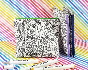 succulent coloring succulent makeup bag for women, plant mom gift, creative gifts for teenage girls, birthday gifts for tween girls