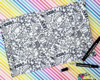 Christmas Coloring Placemats, Christmas Table Decor, Christmas Crafts Ideas for Adults, Holiday Crafts for Kids, Stocking Stuffer Ideas