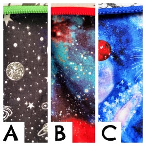galaxy coloring space pencil case for boys, birthday gifts for kids, Creative gifts for girls, star makeup bag for teens, astronomy image 4