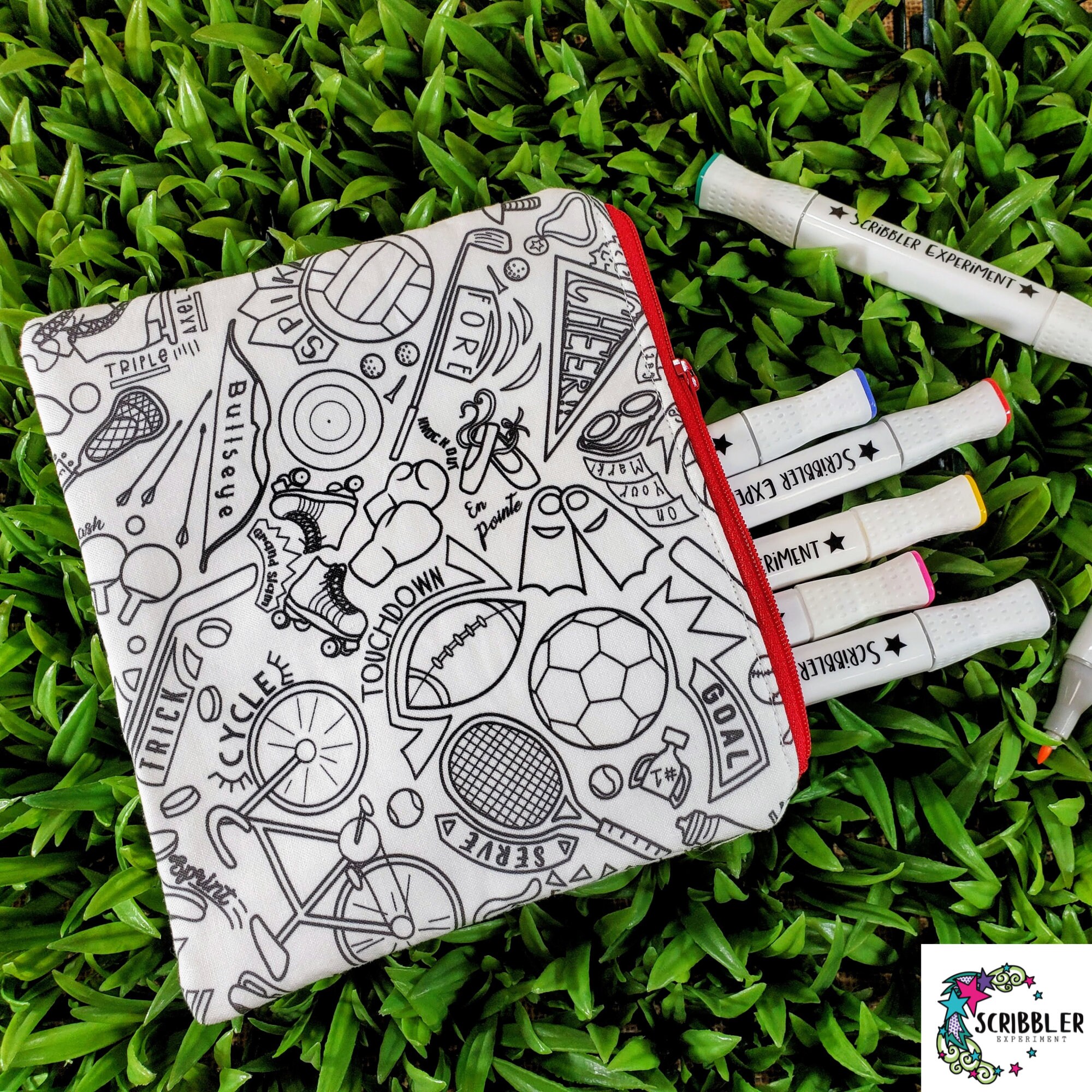 kids pencil case for school, sports coloring pouch, birthday gifts for boys, Creative gifts for little boys, sports gifts for kids