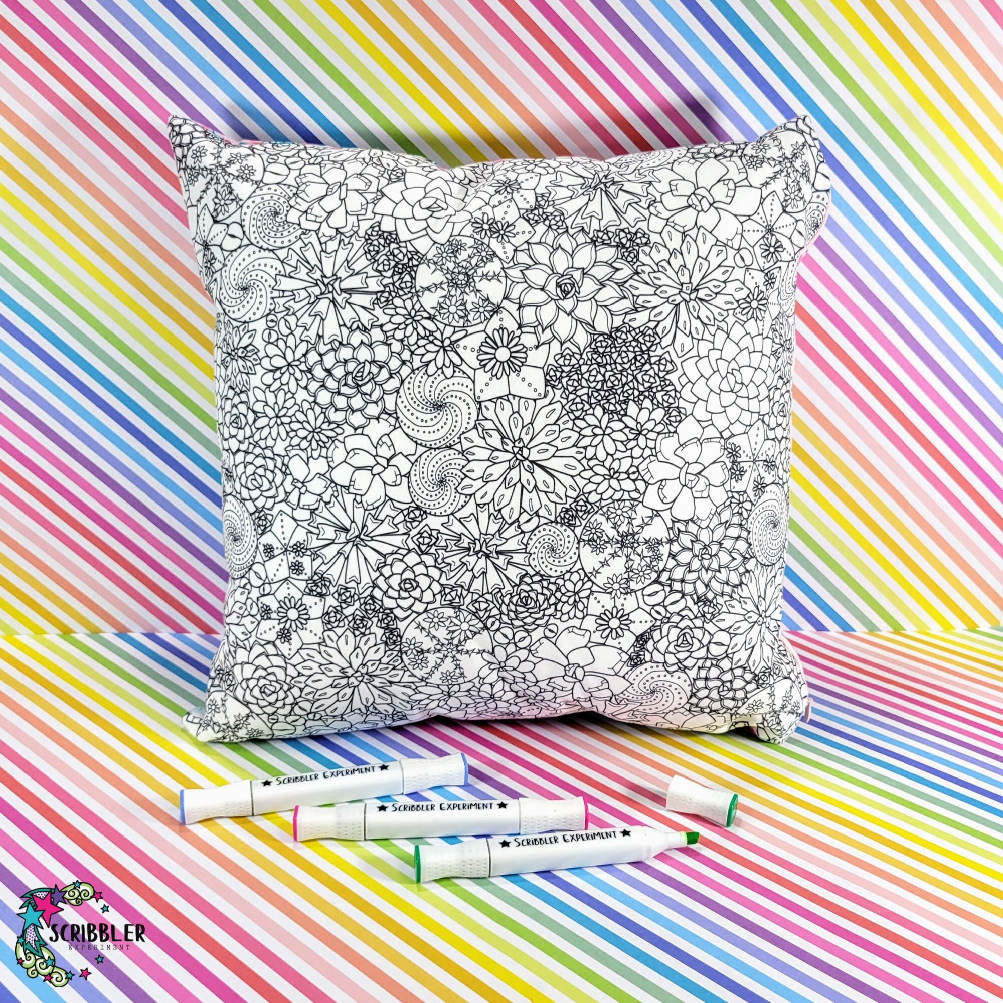 36 Creative Christmas Decor Ideas to Transform Your Space: Festive Hacks You'll Love 5 Succulent Coloring Throw Pillow, Creative Gift for Teen, Girl…