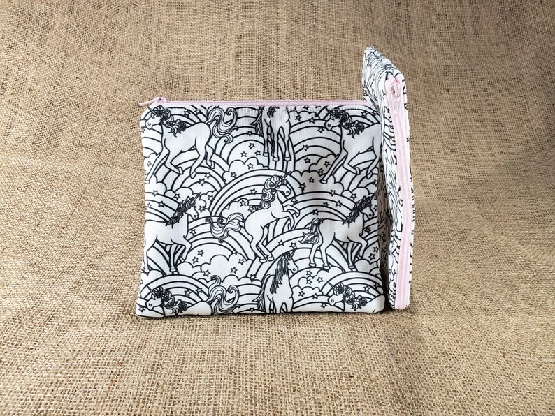 Unicorn Gift for Girls Unicorn Birthday Gift for Teen Coloring Zipper Pouch Stocking Stuffers for Girl Unicorn Coloring Pencil Case Kids
