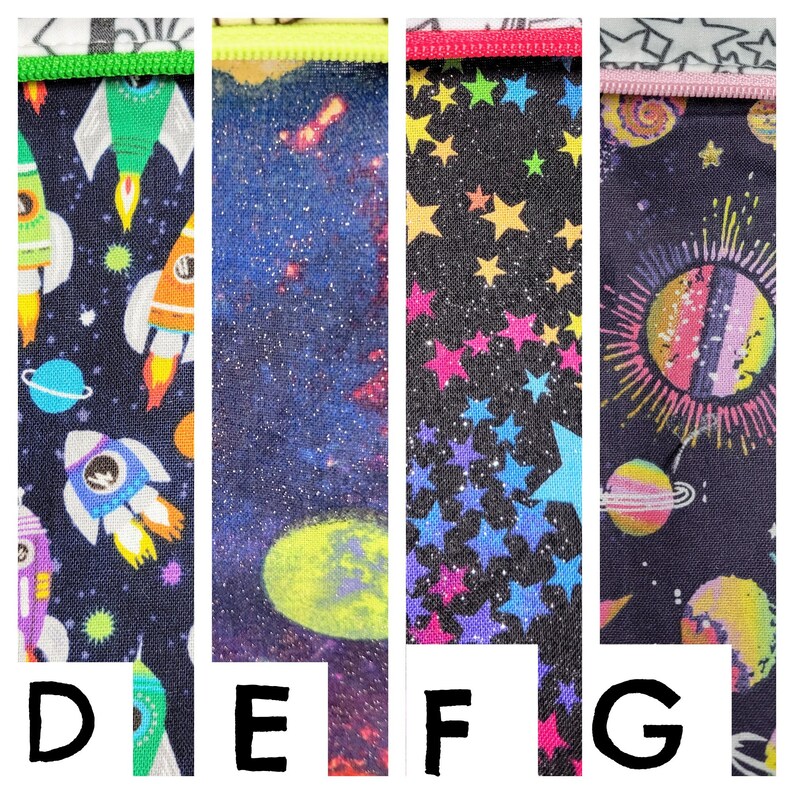 galaxy coloring space pencil case for boys, birthday gifts for kids, Creative gifts for girls, star makeup bag for teens, astronomy image 3