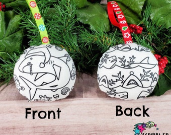 Hai Ornament, Weihnachtsschmuck handgemacht, Weihnachtsschmuck für Vorschulkinder, Haifisch-Geschenk für Kinder, niedlicher Weihnachtsschmuck