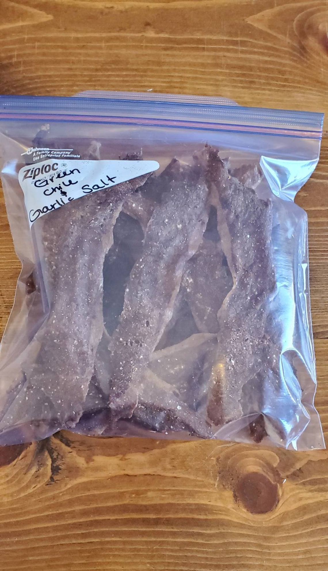 Beef Jerky Green Chile and Garlic Salt Beef Jerky Jerky Etsy