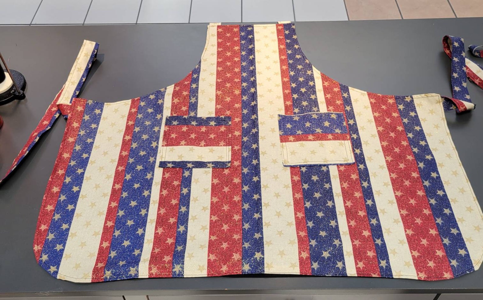 Kitchen apron flag apron USA apron beautiful handmade | Etsy