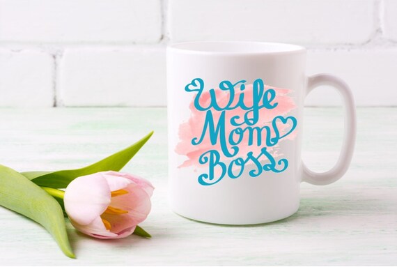 Wife Mom Boss Motherhood Mother Mothers Day Mummy Gift Coffee Mug