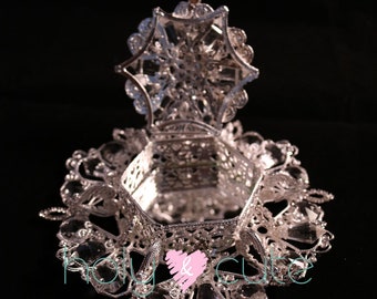 Silver arras set, Arras for wedding, silver arras for wedding, arras coins, wedding coins, wedding arras, flower arras, Juego de arras