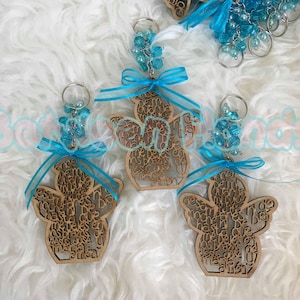12 Baptism favors, Angel for christening, Angel for Baptism, Baptism favor, Christening souvenir, Guardian Angel prayer, Baptism Souvenir.