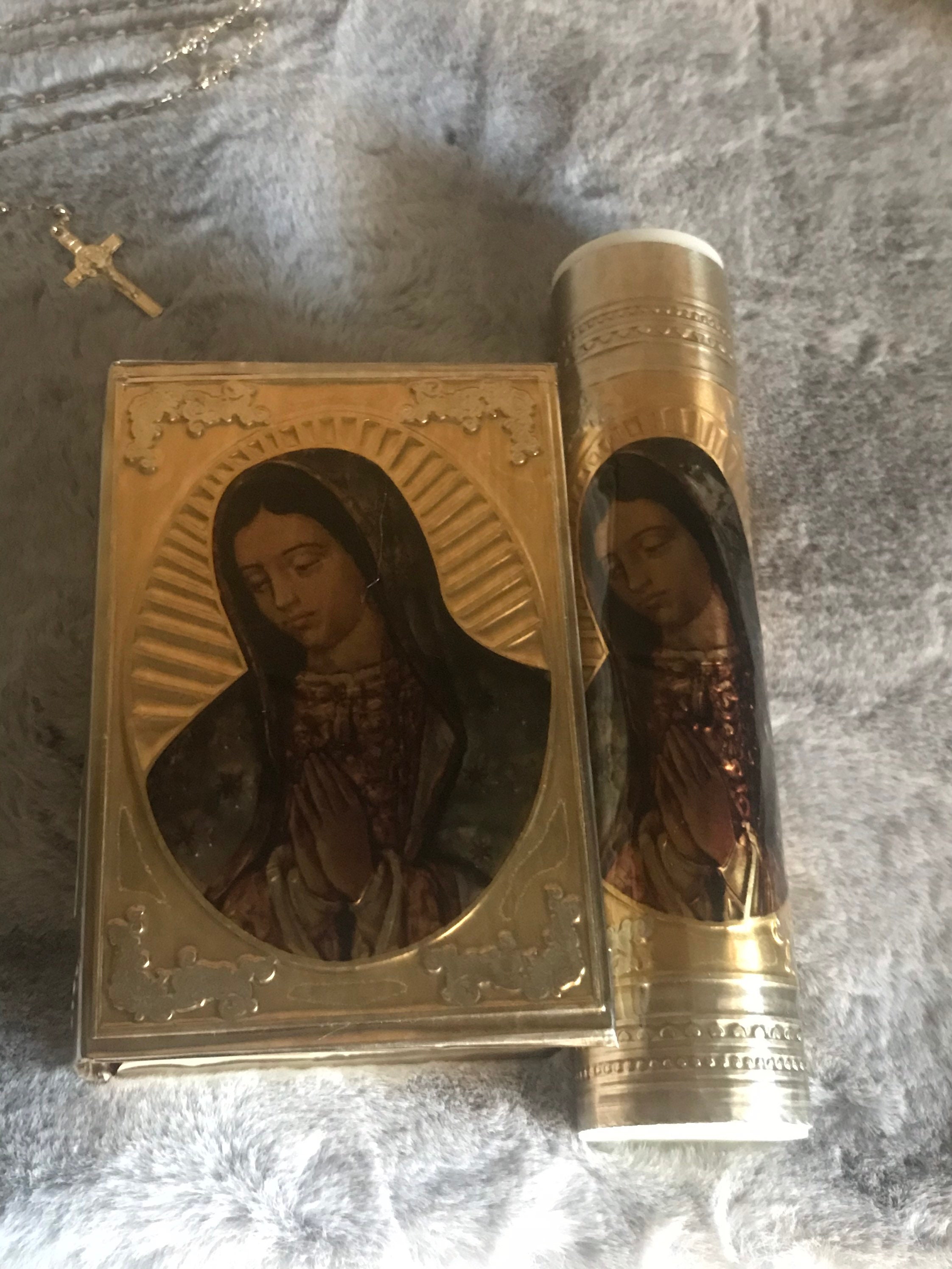 Our Lady of Guadalupe First Communion Boys Gift Set with a Spanish New Testament Bible