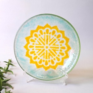 Handcrafted Glass Bowl - Unique Fused Glass Art Piece