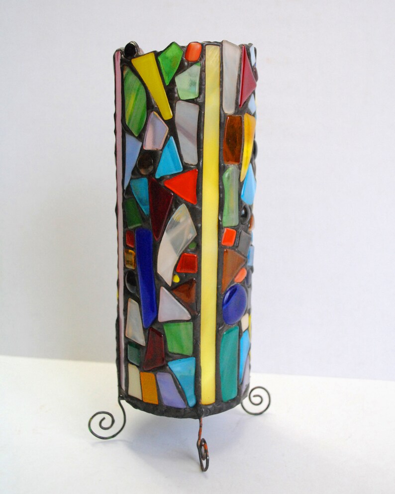 Stained Glass Candle Holder Kaleidoscope. Etsy