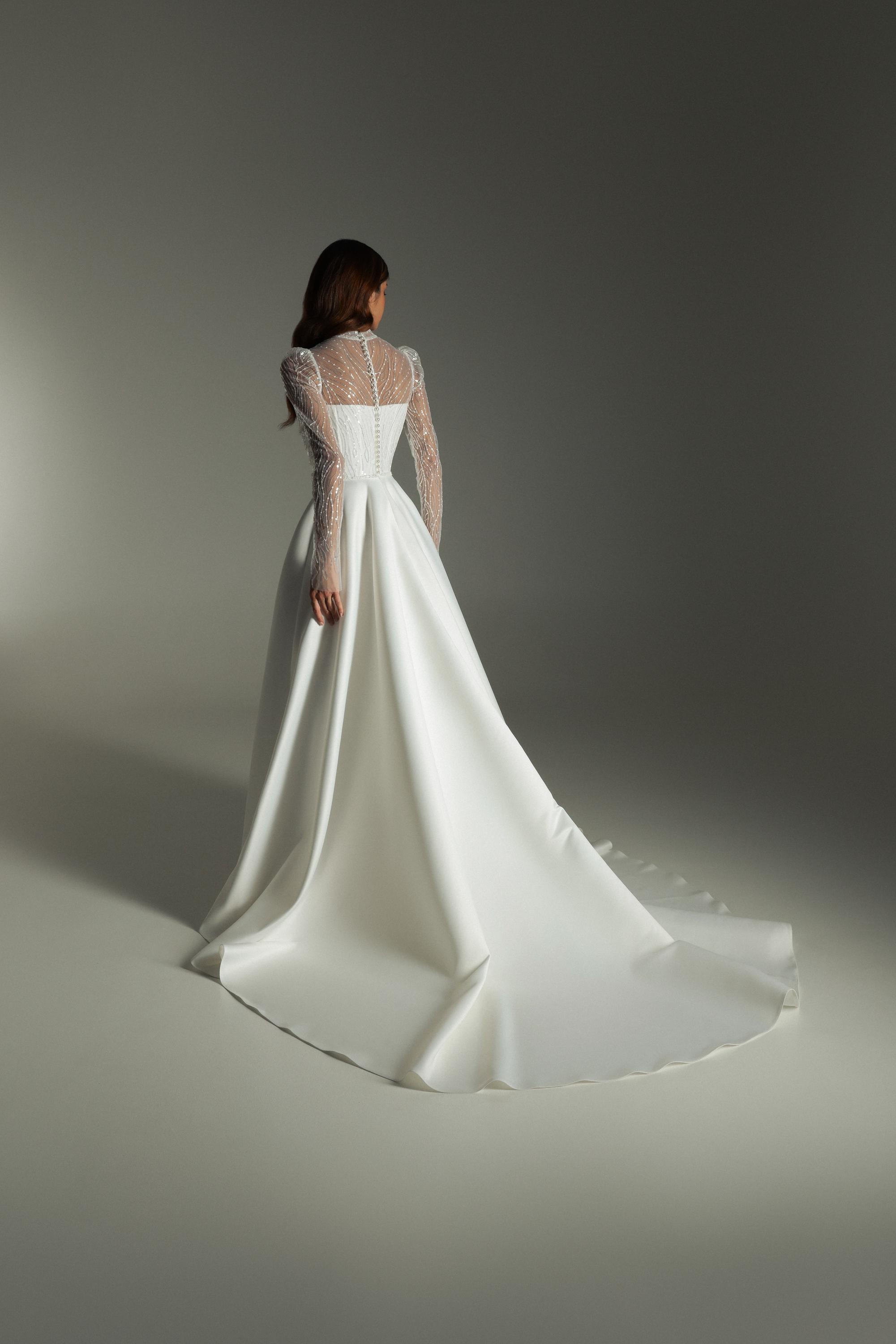 knee length dresses for ladies Rustic Long Sleeve Lace Wedding Dress With Lining A-line Beach Wedding  Dresses SEW005|Selinadress – SELINADRESS main image 1