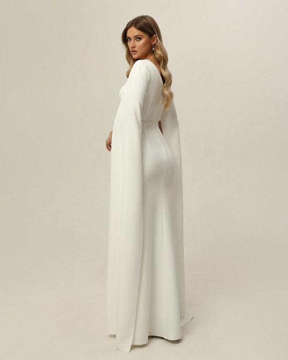 bridal shower dress long sleeve Dresses length satin bridal shower dress features a flattering V Bridal Shower Dresses | MESHKI