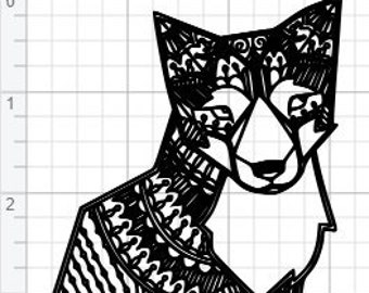 Download Fox mandala | Etsy