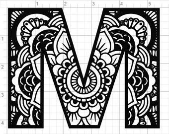 Download Mandala letters | Etsy