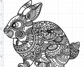 Download Mandala bunny | Etsy