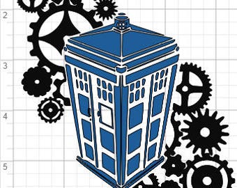 Download Tardis svg | Etsy