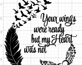 Download Your Wings Were Ready SVG EPS DXF Studio 3Cut File | Etsy