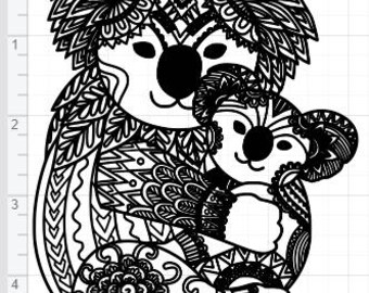 Download Koala bear svg | Etsy
