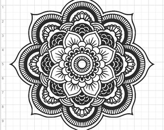 Download Mandala Style Woman Lady SVG PDF EPS Dxf & Studio 3 Cut ...