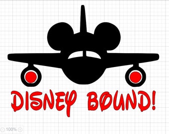 Mickey airplane svg | Etsy