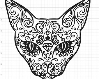 Cat mandala | Etsy