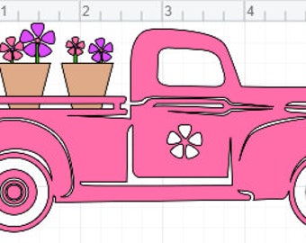 Download Flower truck svg | Etsy