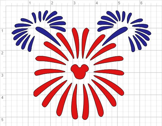 Download Patriotic Mickey Fireworks Design SVG EPS DXF Studio 3 Cut ...