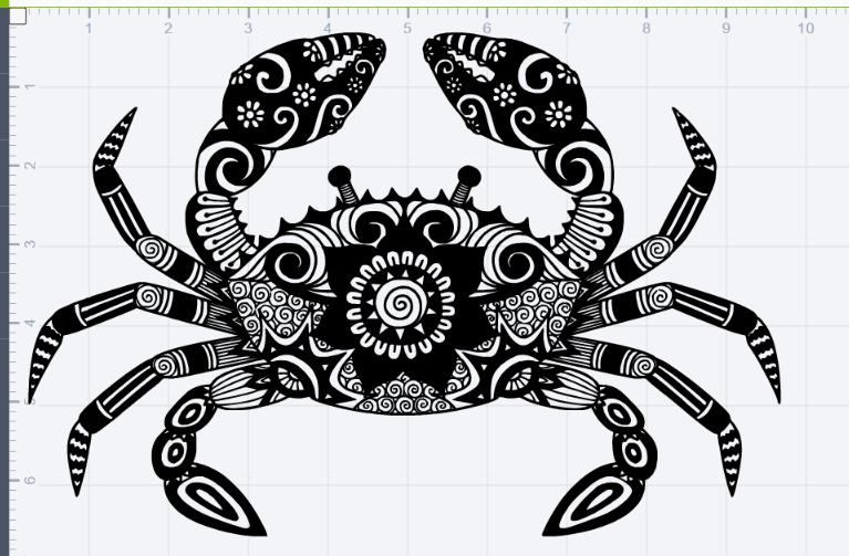 Mandala Crab Design SVG EPS DXF Studio 3 Cut File Etsy