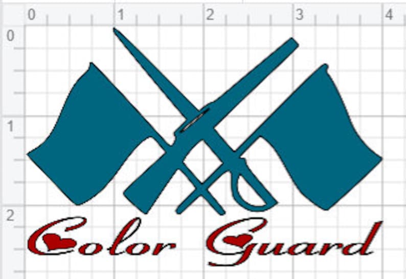 Download Color Guard Design SVG EPS DXF pdf Studio 3 Cut Files | Etsy