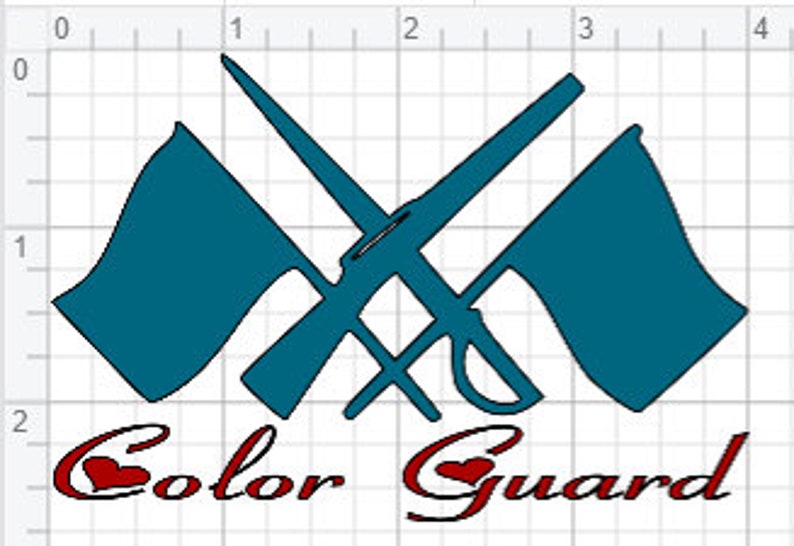 Download Color Guard Design SVG EPS DXF pdf Studio 3 Cut Files | Etsy