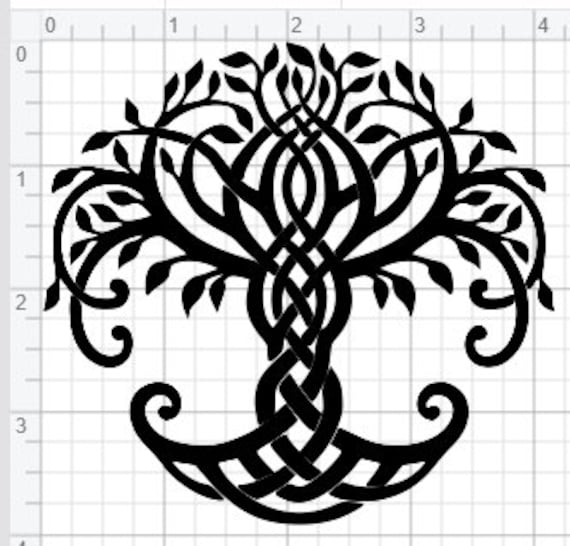 Download Celtic Knot Tree Of Life Design SVG PDF EPS Dxf & Studio 3 Cut | Etsy