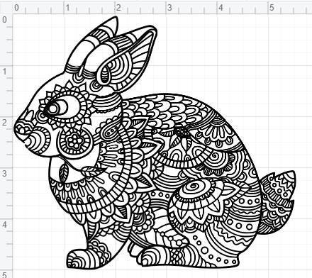 Download Easter Bunny Mandala Svg Design - Layered SVG Cut File ...