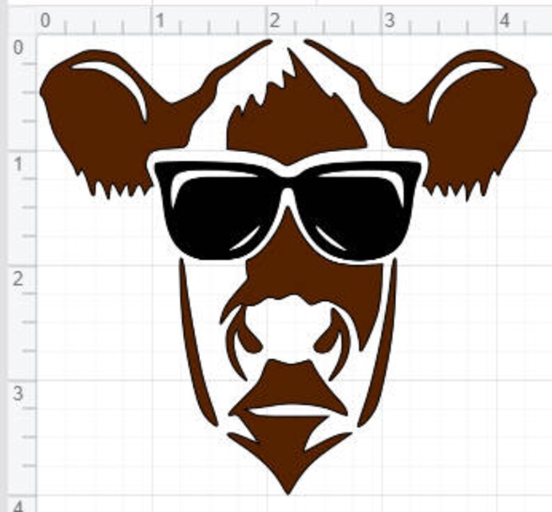 Download 2 Layered Hipster Cow Designs SVG EPS DXF Studio 3 Cut ...