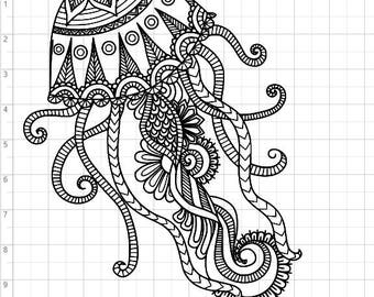 Download Mandala Style Camera SVG PDF EPS Dxf & Studio 3 Cut Files