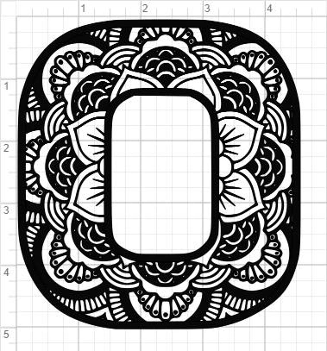 Download Mandala Alphabet Letter O Design SVG PDF Eps Dxf & Studio ...