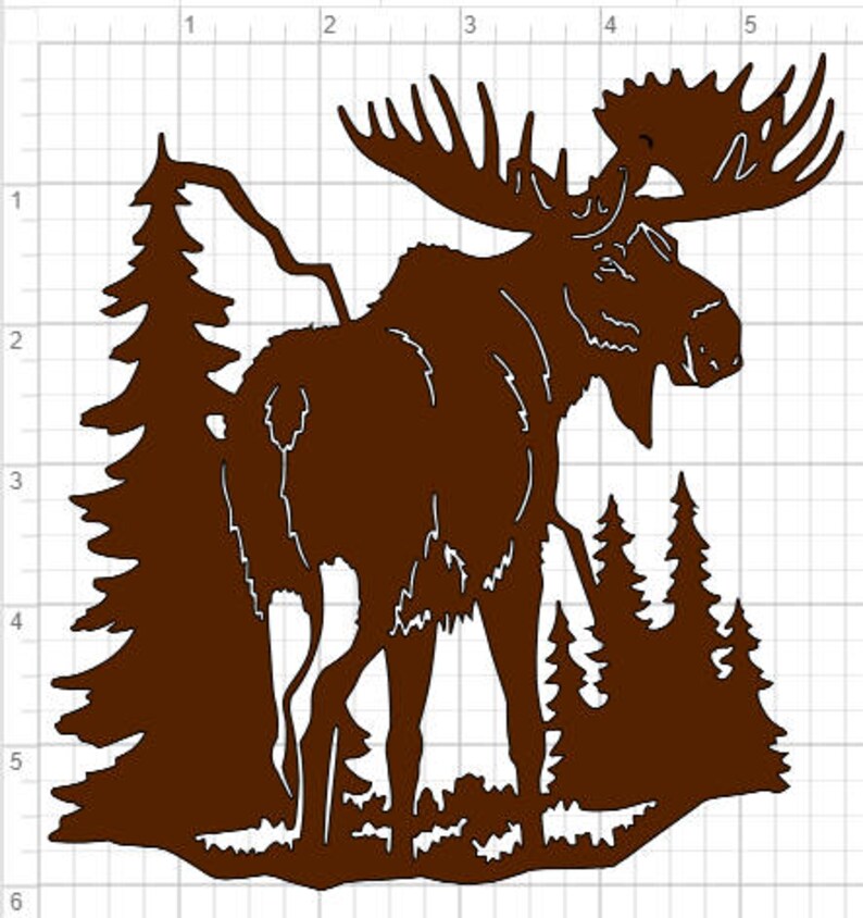 Download Moose Bull Silhouette SVG pdf eps dxf Studio 3 Cut Files ...
