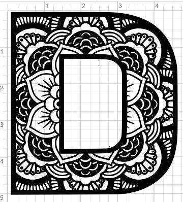 Download Mandala Alphabet Letter D Design SVG PDF Eps Dxf & Studio ...