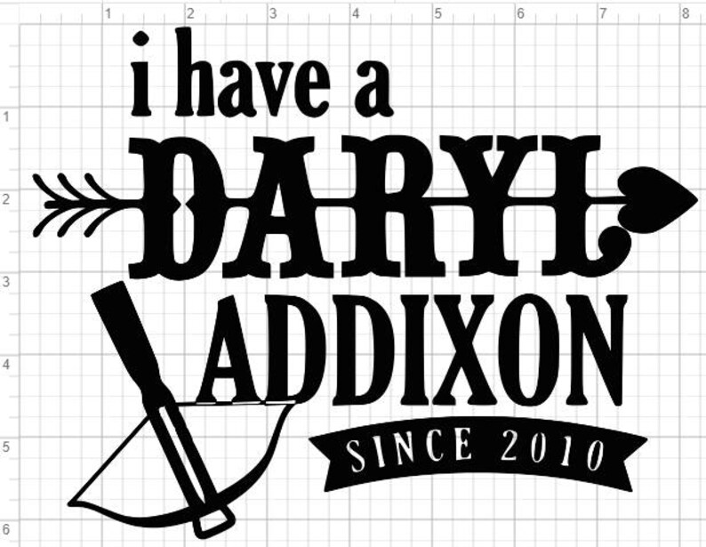 Download Walking Dead Daryl Dixon Design SVG PDF EPS Dxf & Studio 3 Cut | Etsy