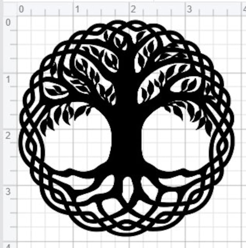 Download Celtic Knot Tree Of Life Design SVG PDF EPS Dxf & Studio 3 Cut | Etsy
